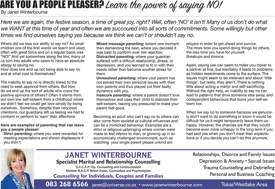 Are you a people pleaser? | Psychologist Cape Town