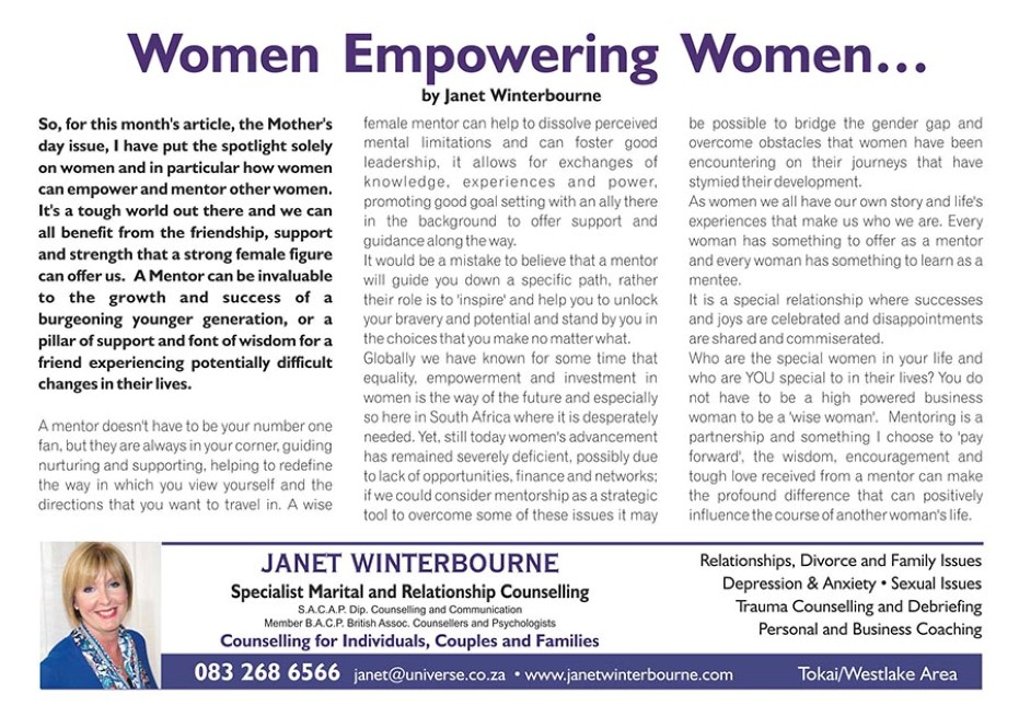 Women Empowering Women | Psychologist Cape Town